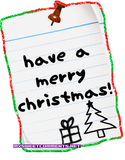 Merry Christmas Note Picture