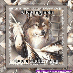 Mothers Day Wolf Picture